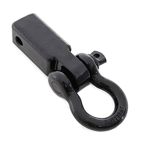 Smittybilt Black Powdercoated 2 inch Receiver Mounted D-Ring Shackle 29312B