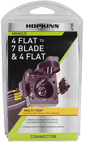 Hopkins Towing Solutions 47185 Multi-Tow 4 Flat to 7 Blade and 4 Flat Adapter