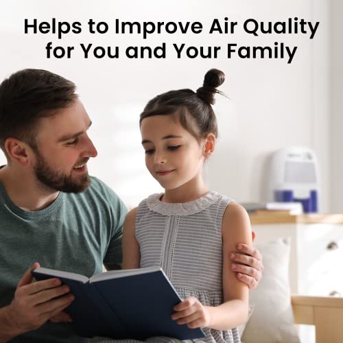 Pro Breeze Portable Dehumidifier, 225 sq ft Closet Dehumidifiers for Home, Mini Dehumidifiers for Room 16oz Tank Removes Humidity Bathroom Dehumidifier Small Dehumidifier for Bedroom, RV, Basement