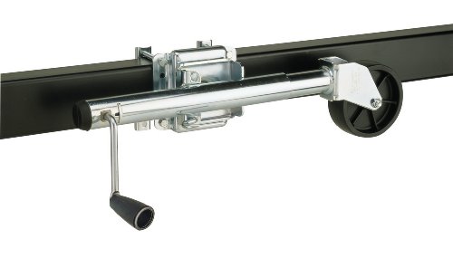 REESE Towpower 74410 Trailer Jack, Heavy-Duty Swivel Mount, 6-Inch Wheel, Chrome