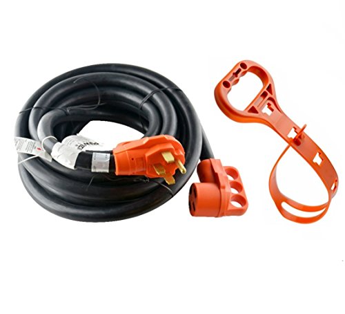 GoWISE Power 30-Feet 50 Amp RV Extension cord w/ Molded Connector and Handles- 50 Amp Male to 50 Amp Female RVC3008