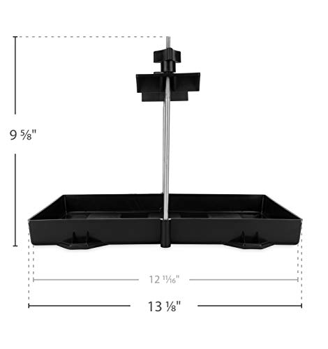 Camco RV Large Battery Hold-Down Tray | Holds Automotive, RV, and Marine Batteries to Stop Movement during Transportation | (55404)