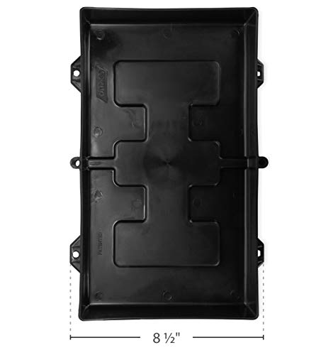 Camco RV Large Battery Hold-Down Tray | Holds Automotive, RV, and Marine Batteries to Stop Movement during Transportation | (55404)