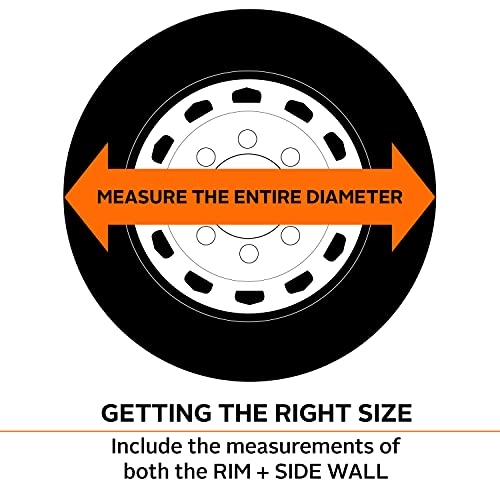 Classic Accessories Over Drive Spare Tire RV Cover, Wheels 29"-29.75" Diameter, White, Weather-Resistant, All Season Protection for Trailer, RV, Camper Wheels, Tires, Universal Trailer Accessories