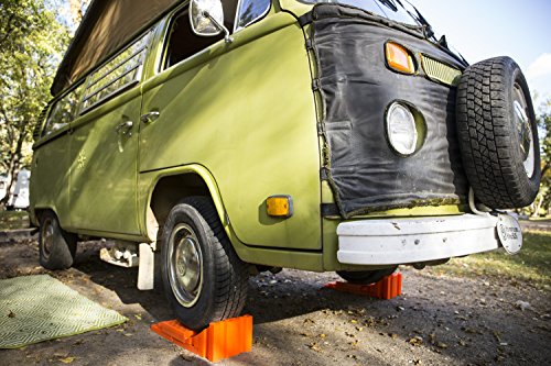 Tri-Lynx 00018 Wheel Stop/Chock, (Pack of 2) , Orange