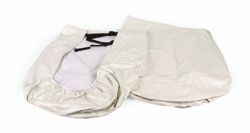 Camco 45334 Vinyl Wheel & Tire Protector, 2 pack (33 inches-35 inches , off-white)