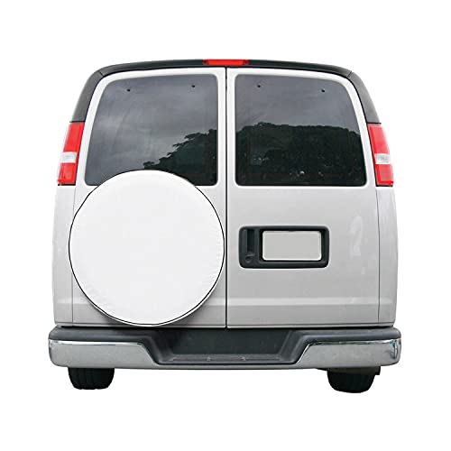 Classic Accessories Over Drive Spare Tire RV Cover, Wheels 21"-22" Diameter, White, Weather-Resistant, All Season Protection for Trailer, RV, Camper Wheels, Tires, Universal Trailer Accessories