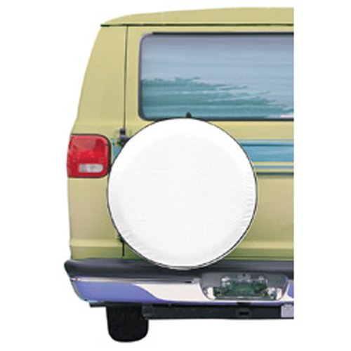 Classic Accessories Over Drive Spare Tire RV Cover, Wheels 21"-22" Diameter, White, Weather-Resistant, All Season Protection for Trailer, RV, Camper Wheels, Tires, Universal Trailer Accessories