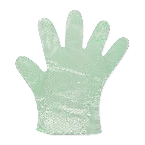 Camco Durable All Purpose RV and Camper Disposable Sanitation Gloves | Ideal in Wet or Dry Conditions | Green Non-Latex Gloves | 100 Pack (40285)