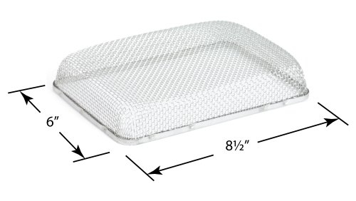 Camco Flying Insect Screen- Protects the Water Heater Vents from Flying Insect Nests, Stainless Steel Mesh, WH 500 -(42145),6" X 8.5" X 1.3" , White