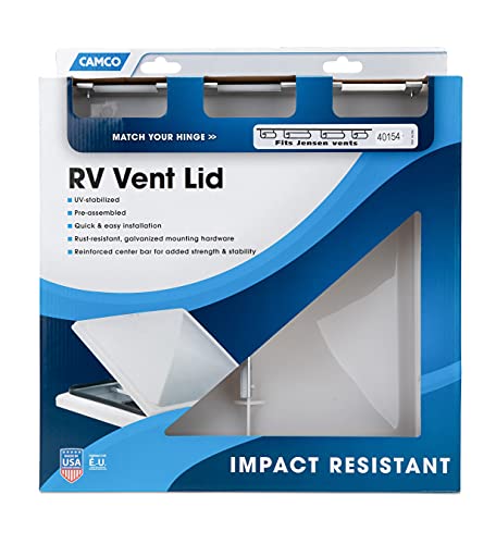 Camco 40154/40157 White Polypropylene Vent Lid - Jensen (pre 1994)