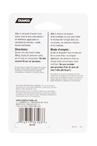 Camco 36103 Plastic Blow Out Plug