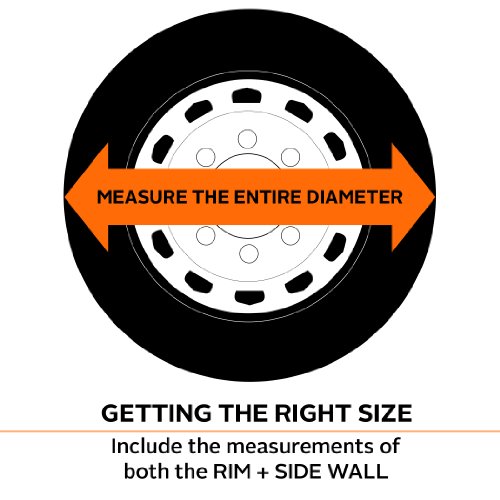 Classic Accessories Over Drive Deluxe RV Wheel Cover, Wheels 30"-33" Diameter, 9" Tire Width, White, Motorhome, Heavy-Duty Vinyl, Universal Fit, Polyester, Camper Travel Trailer Accessories