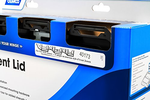 Camco 40173 Replacement Vent Lid (Jensen (Since 1994) for Metal Vent Black Polypropylene)