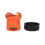 Camco 39783 RhinoFLEX Bayonet Fitting with Locking Ring , Orange