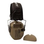 Walker's's Razor Slim Electronic Shooting Hearing Protection Muff (American Flag Distressed, Tan)