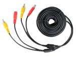 HitCar RCA Plug DC 2.1 5.5 MM Power Video AV Extension Cord Cable for CCTV Security Car Tuck Bus Trailer Reverse Parking Reverse Camera 15 Meters 59ft