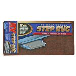 Camco Wrap Around Step Rug- Protects Your RV from Unwanted Tracked in Dirt, Works on Electrical and Manual RV Steps (Brown) (42921)