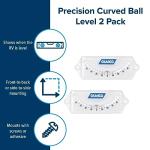 Camco 25553 Precision Curved Ball Levels , white