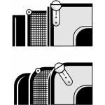 Camco 42005 Awning Roller Ball with Screen Door Slide, White