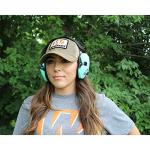 Walker's Razor Slim GWP-RSEM-LTL Electronic Muff Light Teal, 2 'AAA' Batteries