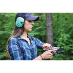 Walker's Razor Slim GWP-RSEM-LTL Electronic Muff Light Teal, 2 'AAA' Batteries