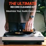 Vinyl Buddy Ultimate Vinyl Record Cleaning Kit | Includes: Record Cleaner, Velvet Brush, Microfiber Brush, Stylus Brush & Storage Pouch - Restore & Revive Your LPs