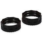 Camco RhinoFLEX Swivel Coupler Fitting with Two Locking Rings - Easily Connect RhinoFLEX Sewer Hoses | Locking Ring Secures Fitting to Hose | Fits in 4" Square RV Bumper - (39821)