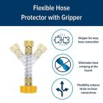Camco Flexible Hose Protector-Eliminates Hose Crimping and Straining at Faucets and Water Connections, Creates Hose Flexibility (22703) - 22703-A , Yellow