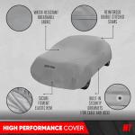 Motor Trend 4-Layer 4-Season Waterproof Car Cover All Weather Water-proof Outdoor UV Protection for Heavy Duty Use Full Cover for Cars Up to 228"