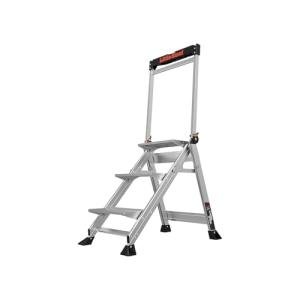 Little Giant Ladders, Jumbo Step, 3-Step, 2 Foot, Step Stool, Aluminum, Type 1AA, 375 lbs Weight Rating, (11903), Gray