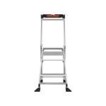 Little Giant Ladders, Jumbo Step, 3-Step, 2 Foot, Step Stool, Aluminum, Type 1AA, 375 lbs Weight Rating, (11903), Gray