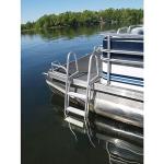 Extreme Max 3005.3377 Heavy-Duty Aluminum Pontoon & Dock Ladder with 15.75" Wide Steps - 3-Step, 300 lbs. Weight Capacity