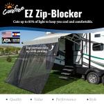 CAREFREE 701009ACD Black 10' x 9' Drop RV Awning EZ ZipBlocker