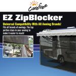 CAREFREE 701007ACD Black 10' x 7' Drop RV Awning EZ ZipBlocker
