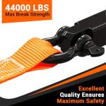 Ohuhu D Ring Shackles 3/4" 2 Pack, D Shackle Rugged 28.5 Ton (57,000 lbs) Maximum Break Strength, 4.75 Ton (9,500 Lbs) Capacity