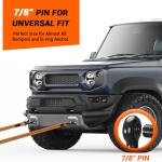 Ohuhu D Ring Shackles 3/4" 2 Pack, D Shackle Rugged 28.5 Ton (57,000 lbs) Maximum Break Strength, 4.75 Ton (9,500 Lbs) Capacity