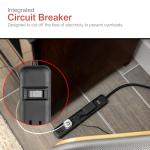 GE 6-Outlet Power Strip, 6 Ft Extension Cord, Heavy Duty Plug, Grounded, Integrated Circuit Breaker, 3-Prong, Wall Mount, UL Listed, Black, 14088