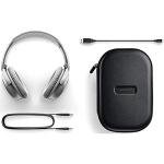 Bose QuietComfort 35 II Noise Cancelling Bluetooth Headphonesâ€” Wireless, Over Ear Headphones with Built in Microphone and Alexa Voice Control, Silver