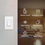 Kasa Smart Light Switch HS200, Single Pole, Needs Neutral Wire, 2.4GHz Wi-Fi Light Switch Works with Alexa and Google Home, UL Certified, No Hub Required , White