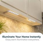 Brilliant Evolution Wireless Ultra Thin LED Light Bar 1 Pack | Battery Operated Lights | Kitchen Under Cabinet Lighting | Closet Light |Touch Light |Stick On Lights | Push Light | Wireless Light