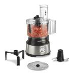 Hamilton Beach Food Processor & Vegetable Chopper for Slicing, Shredding, Mincing, and Puree, 10 Cups + Easy Clean Bowl Scraper, Stainless Steel (70730)