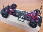 Hobbypower 1/10 Alloy & Carbon RWD Drift Racing Car Frame Body Kit for Sakura D4