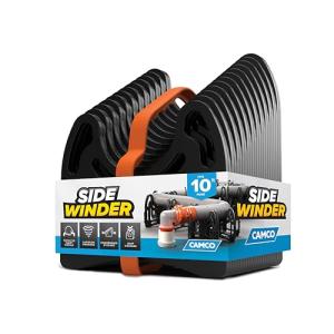 Camco 10-Foot Sidewinder RV Sewer Hose Support | Features a Lightweight, Flexible, and Durable Frame | Curves Around Obstacles | Black (43031)