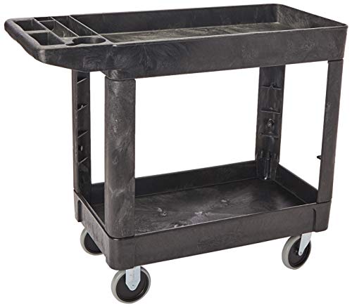 Rubbermaid Commercial Products Heavy Duty 2-Shelf Utility/Service Carts with 500 lbs. Capacities