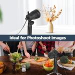 EMART Photography LED Continuous Light Lamp 5500K Portable Camera Photo Lighting for Table Top Studio - 2 Sets