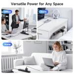 Cable Matters 2-Pack 6 Outlet Surge Protector Power Strip with USB, 8 ft Long Extension Cord (Surge Protector with USB Ports) in Black