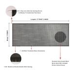 Tentproinc RV Awning Sun Shade 7' X 17' 3'' Black Mesh Screen UV Sunshade Block Complete Kits Motorhome Camping Trailer SunBlocker Tarp Canopy Shelter - 3 Years Limited Warranty