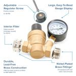 Camco Adjustable Brass Water Pressure Regulator