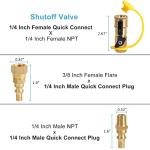 ATKKE RV Propane Quick Connect Fitting Adapter Kit